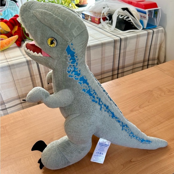 Build a bear plush toy Velociraptor Blue Jurassic World Series sounds dinosaur - Picture 4 of 6